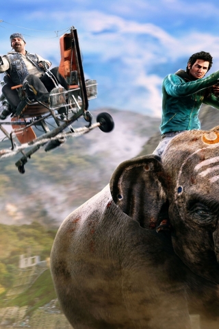 Far Cry 4 Chase for 320 x 480 iPhone resolution