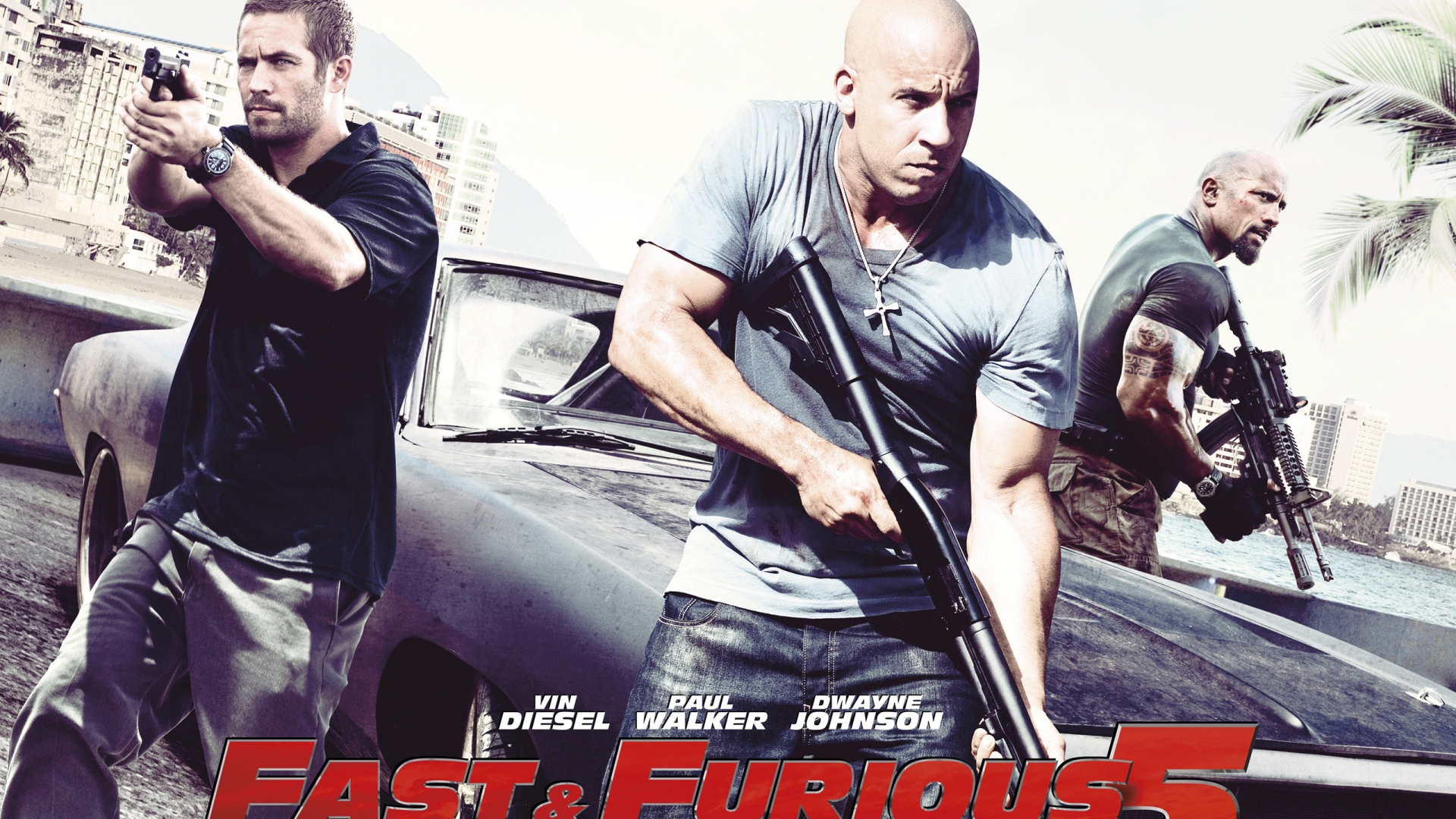 Fast and Furious 5 Movie for 1920 x 1080 HDTV 1080p resolution
