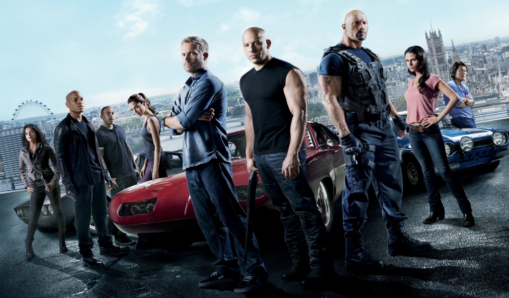 Fast and the Furious 6 for 1024 x 600 widescreen resolution