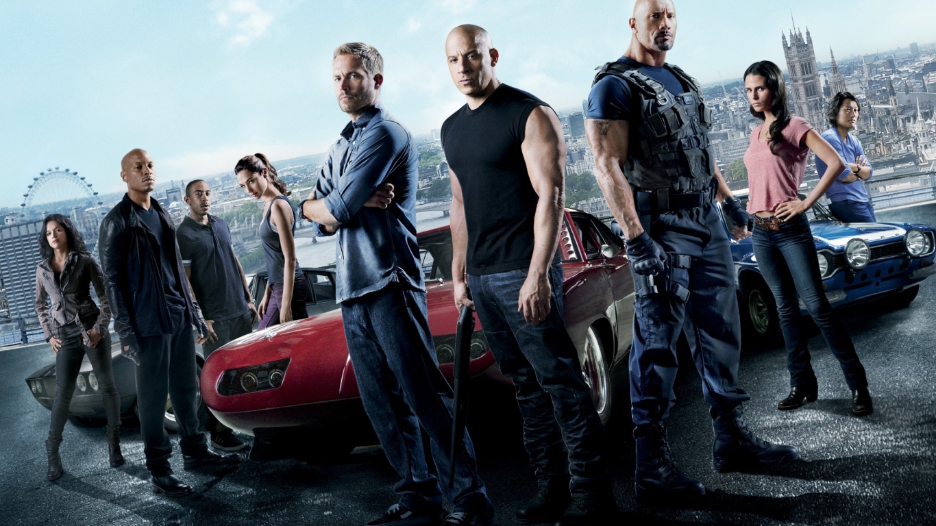 Fast and the Furious 6 for 1366 x 768 HDTV resolution