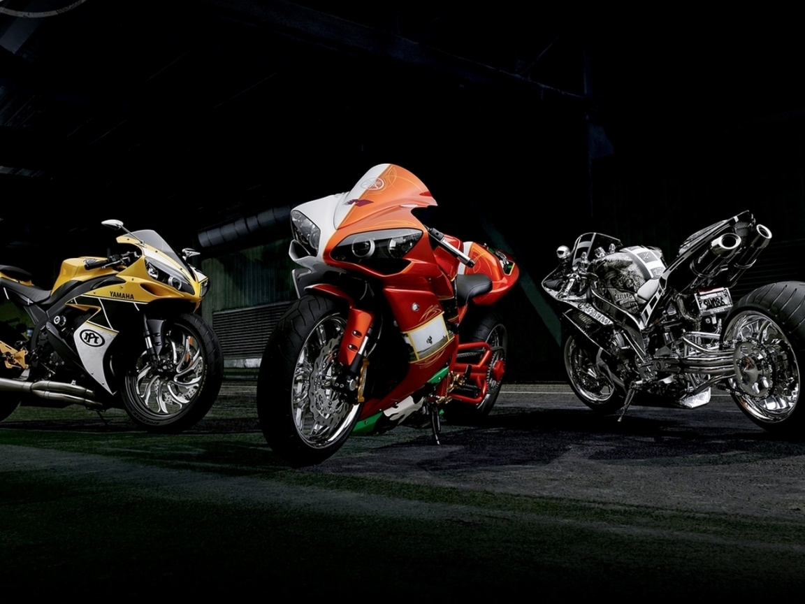 Fast Yamaha Motorbikes for 1152 x 864 resolution