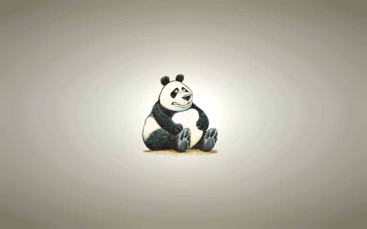 Fat Panda Bear for 1280 x 800 widescreen resolution