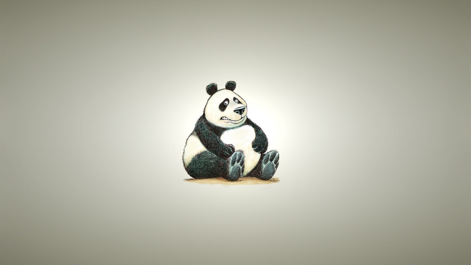Fat Panda Bear for 1536 x 864 HDTV resolution