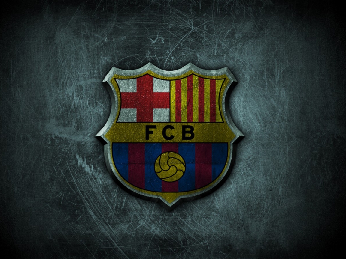 FC Barcelona Grunge Logo for 1152 x 864 resolution