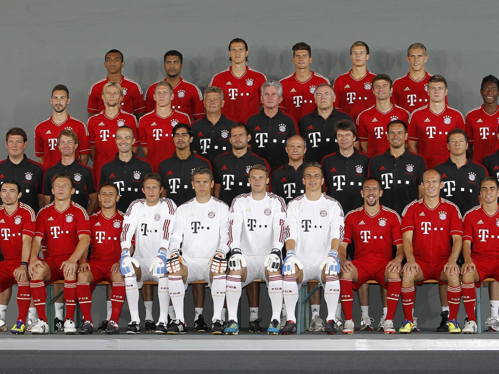 FC Bayern Munchen 2012 2013 for 1024 x 768 resolution