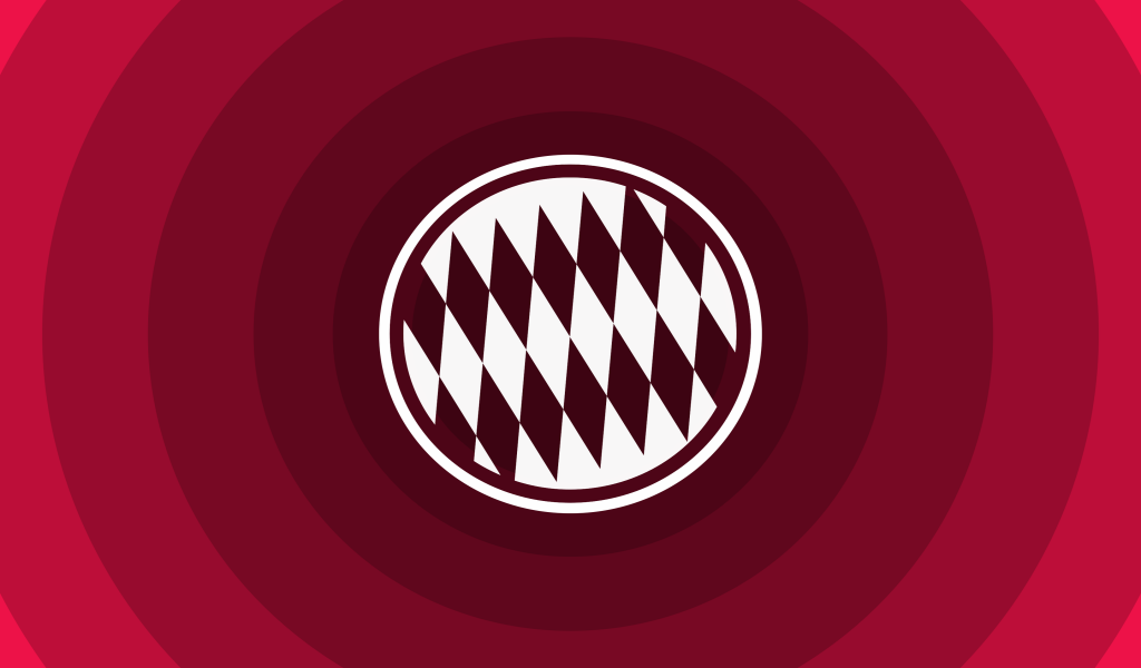 FC Bayern Munich Minimal Logo for 1024 x 600 widescreen resolution