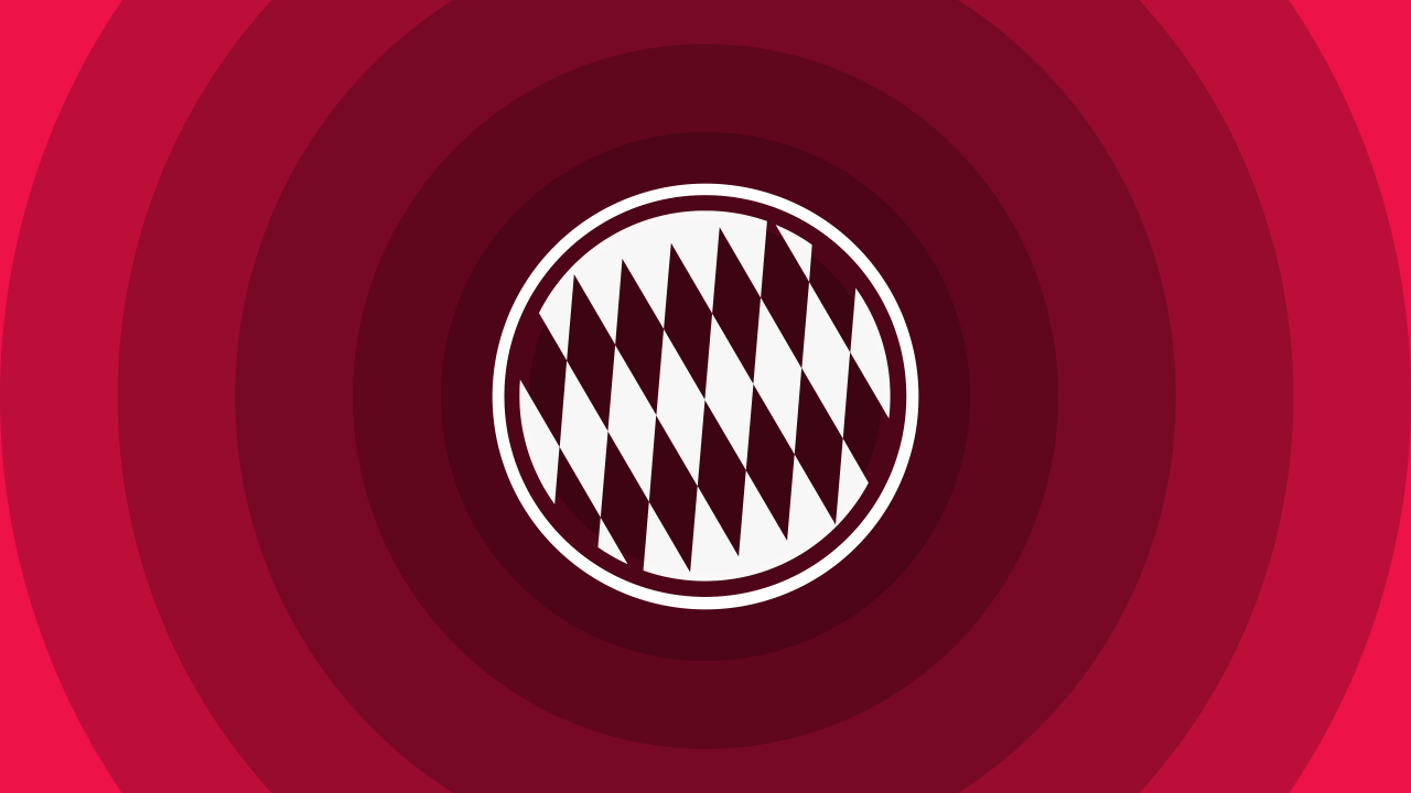 FC Bayern Munich Minimal Logo for 1280 x 720 HDTV 720p resolution