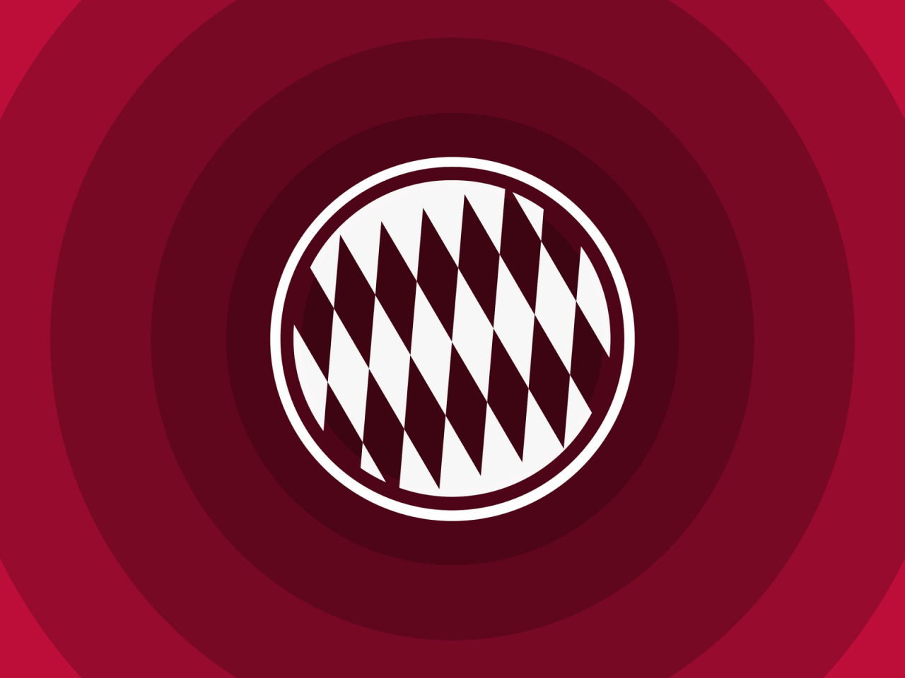 FC Bayern Munich Minimal Logo for 1280 x 960 resolution