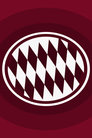 FC Bayern Munich Minimal Logo for 320 x 480 iPhone resolution