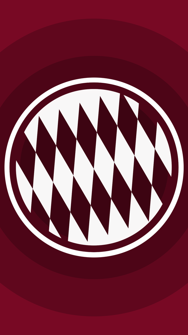 FC Bayern Munich Minimal Logo for 640 x 1136 iPhone 5 resolution