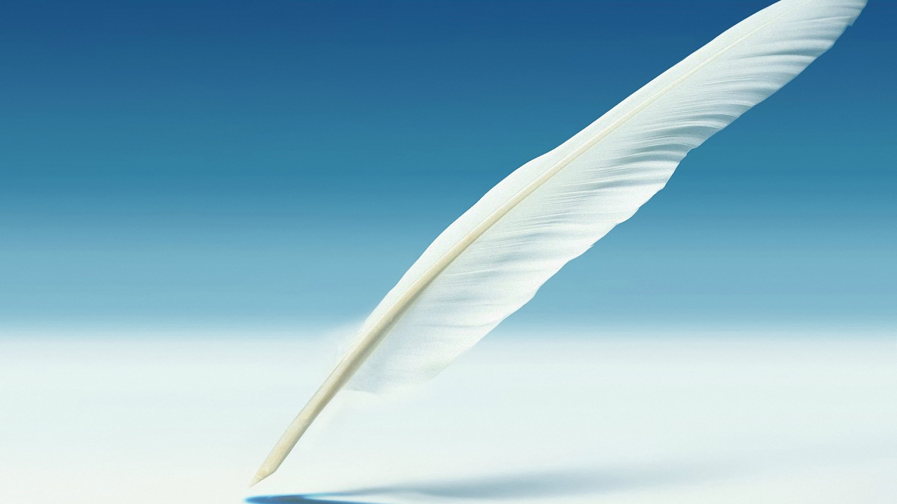 Feather Pen for 1280 x 720 HDTV 720p resolution