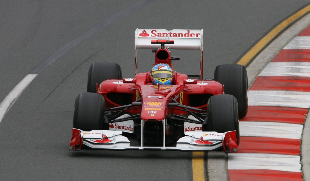 Fernando Alonso Formula 1 for 1024 x 600 widescreen resolution