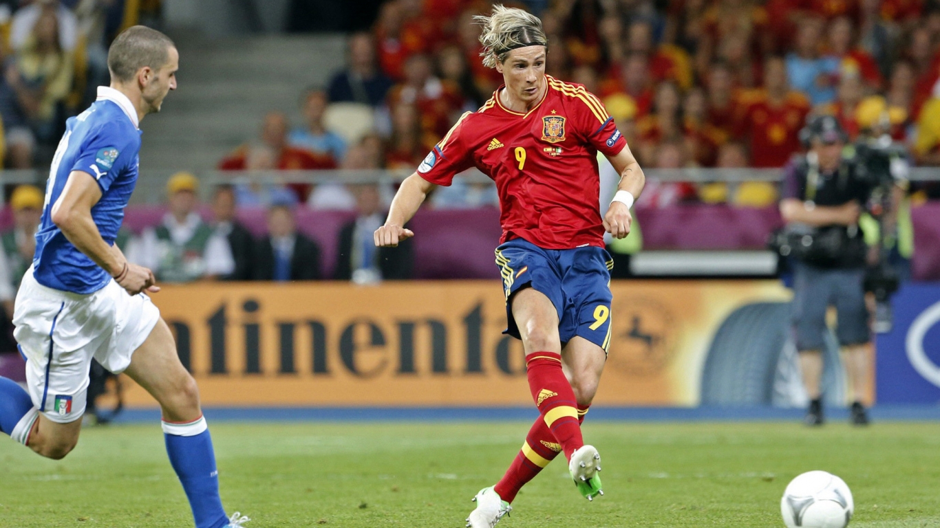 Fernando Torres Spain for 1366 x 768 HDTV resolution