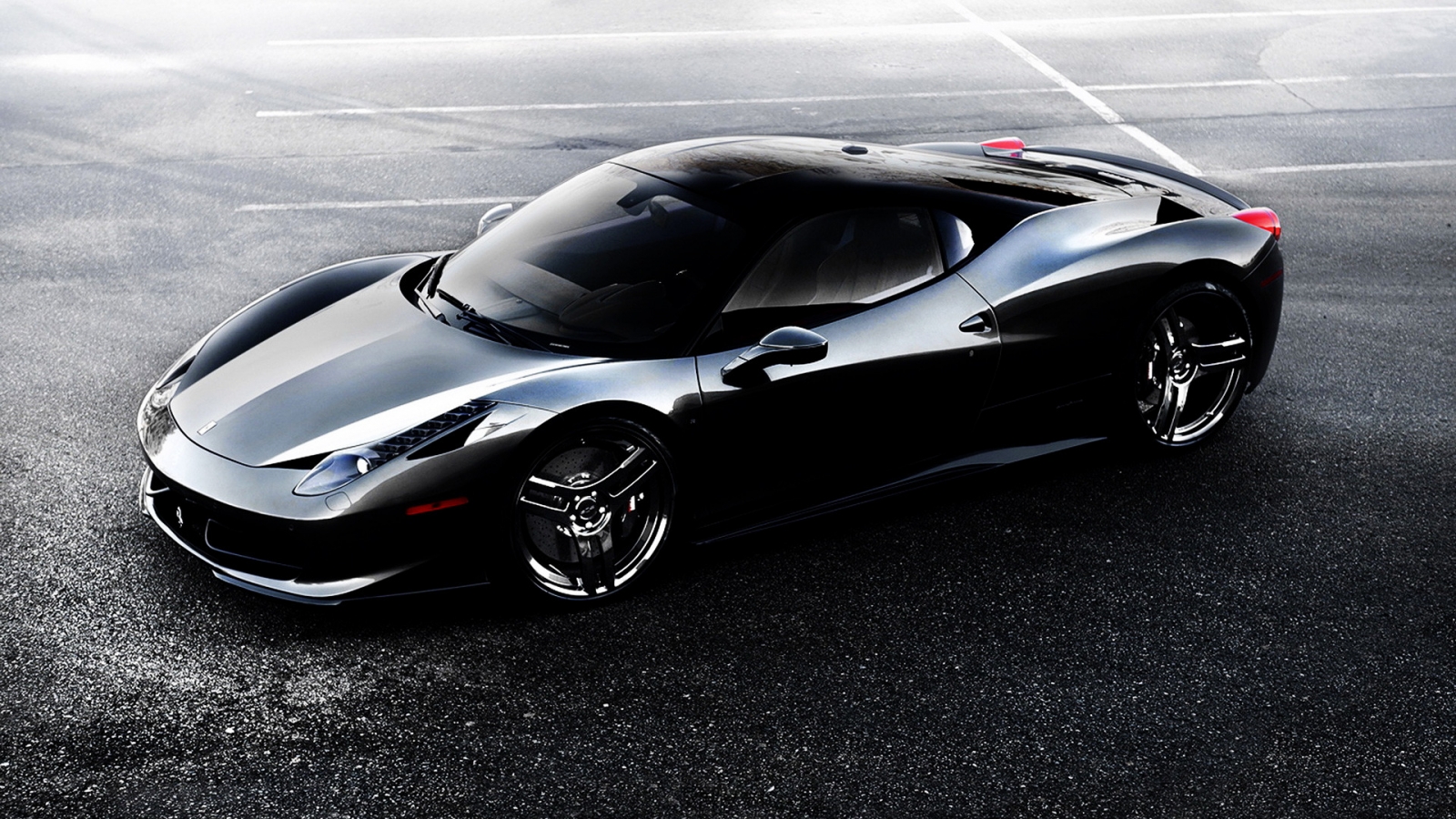 Ferrari 458 Black for 1600 x 900 HDTV resolution
