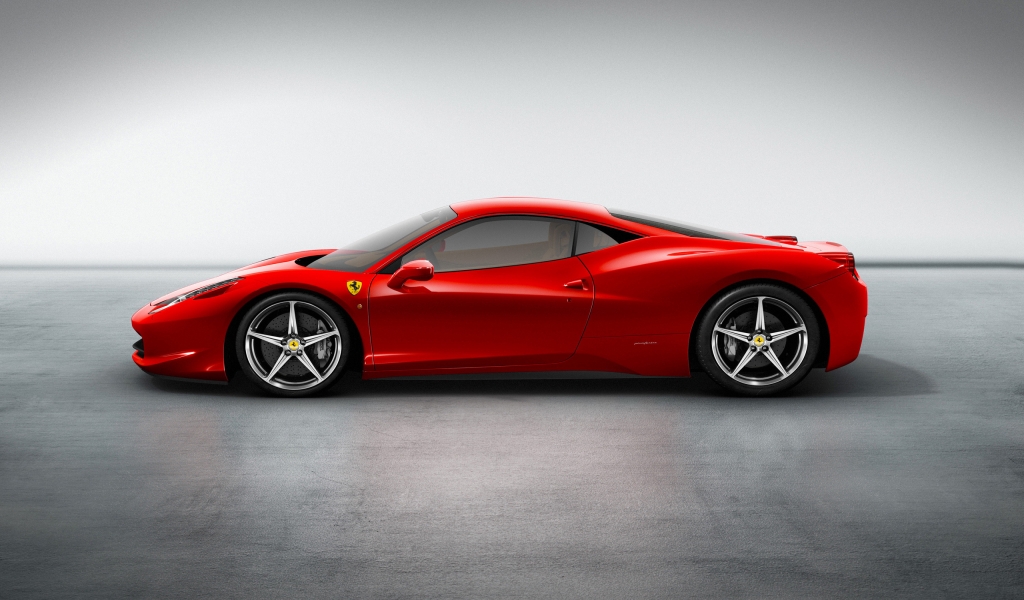 Ferrari 458 Italia for 1024 x 600 widescreen resolution