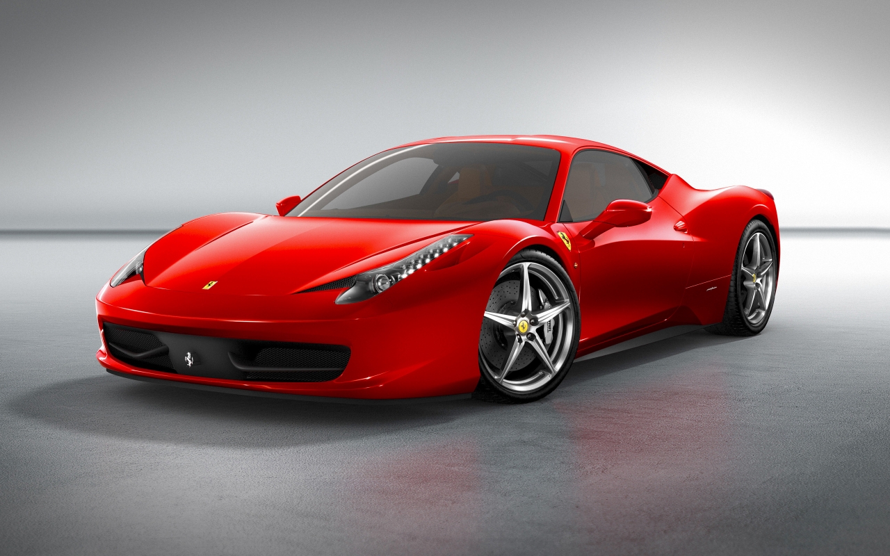 Ferrari 458 Italia Front for 1280 x 800 widescreen resolution