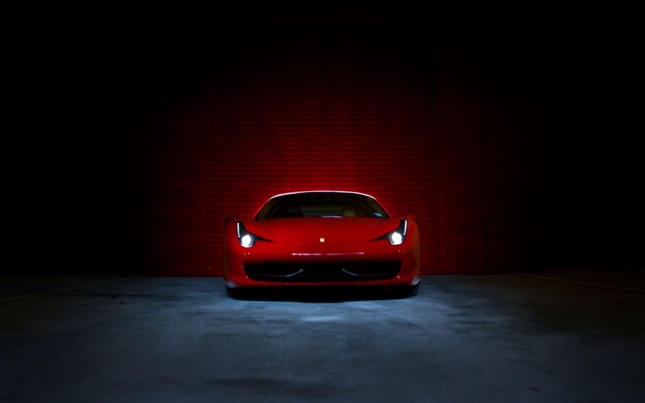 Ferrari 458 Italia Red  for 1280 x 800 widescreen resolution