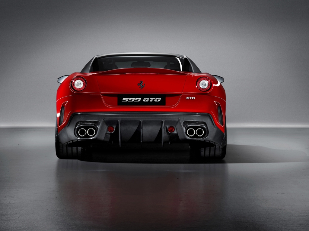 Ferrari 599 GTO Rear for 1024 x 768 resolution