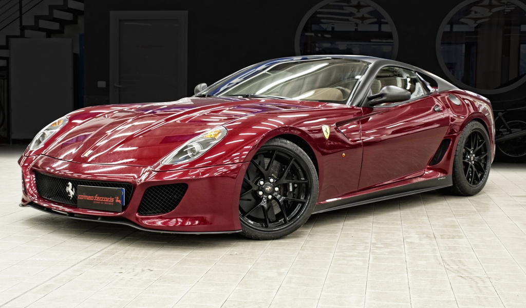 Ferrari 599 GTO Red for 1024 x 600 widescreen resolution