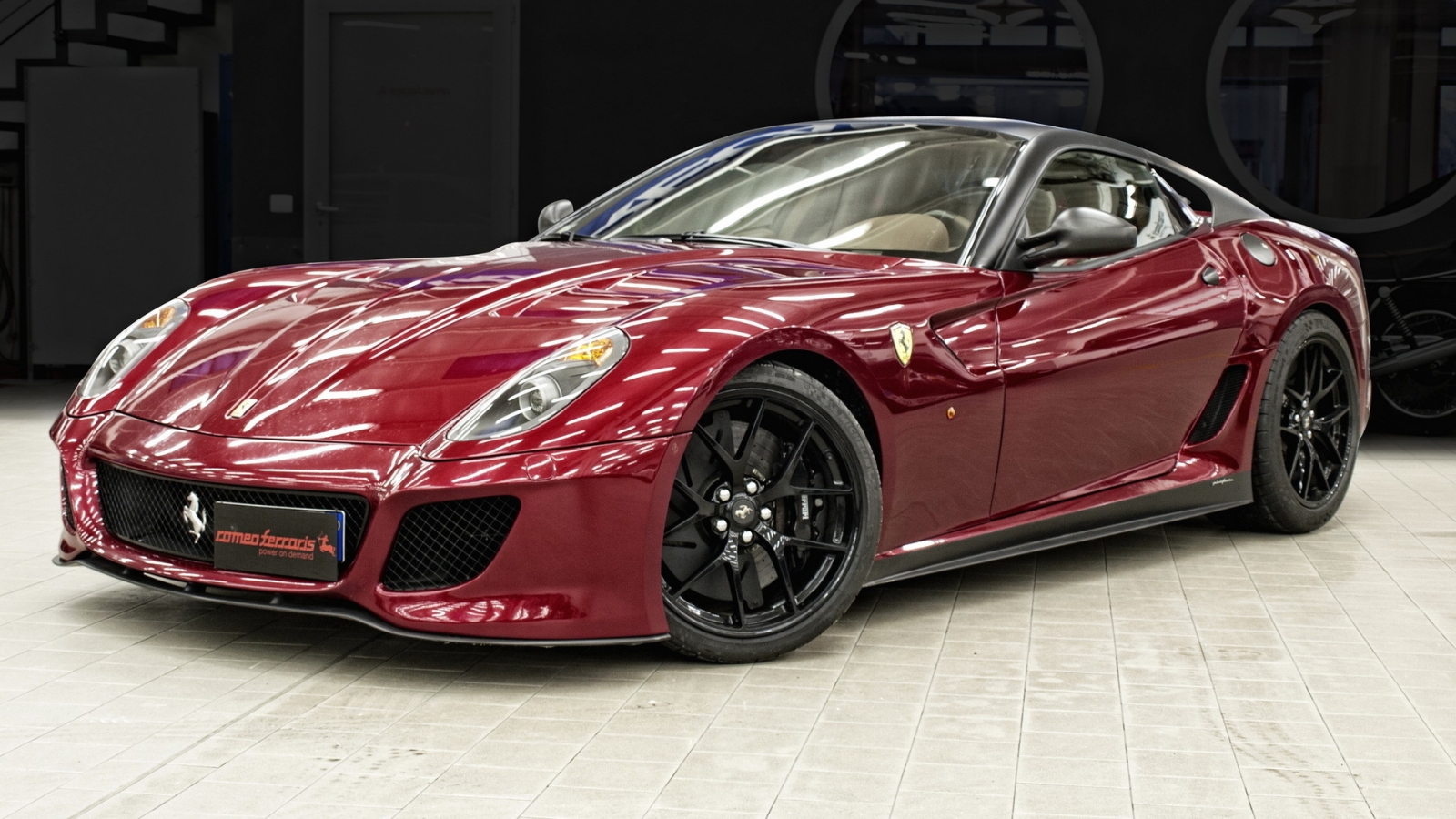 Ferrari 599 GTO Red for 1600 x 900 HDTV resolution