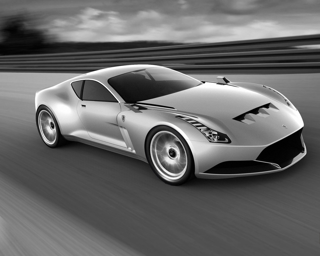 Ferrari 612 GTO Grey for 1280 x 1024 resolution