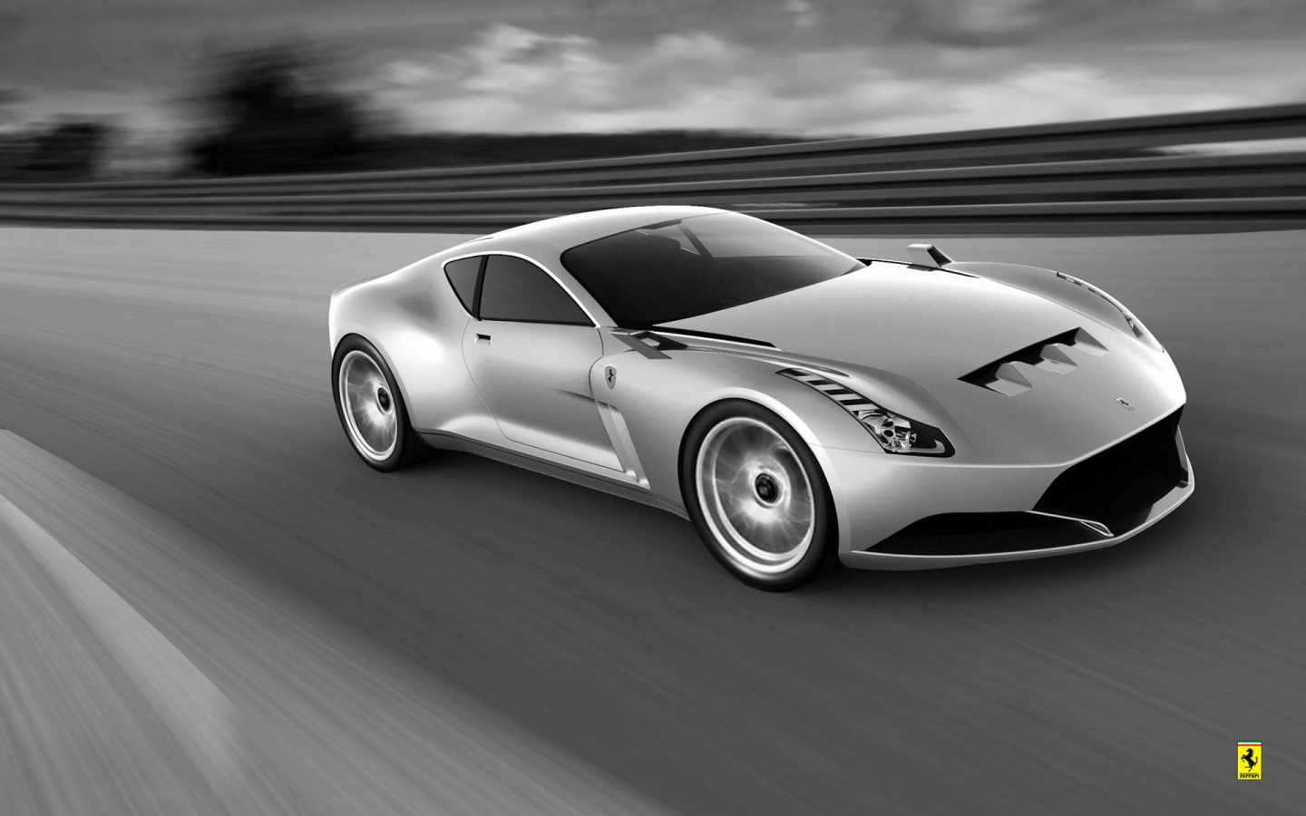 Ferrari 612 GTO Grey for 1440 x 900 widescreen resolution