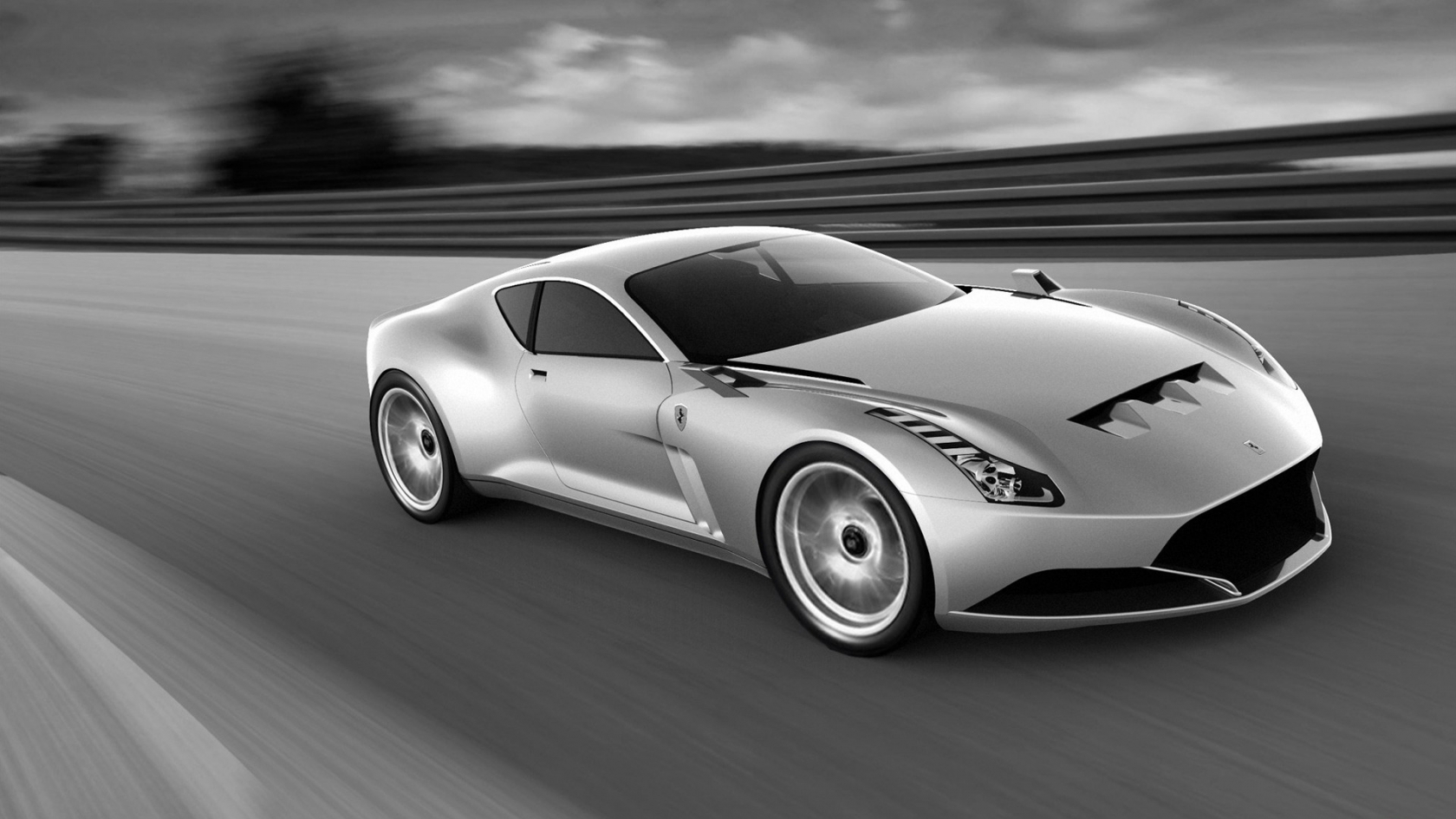 Ferrari 612 GTO Grey for 1680 x 945 HDTV resolution