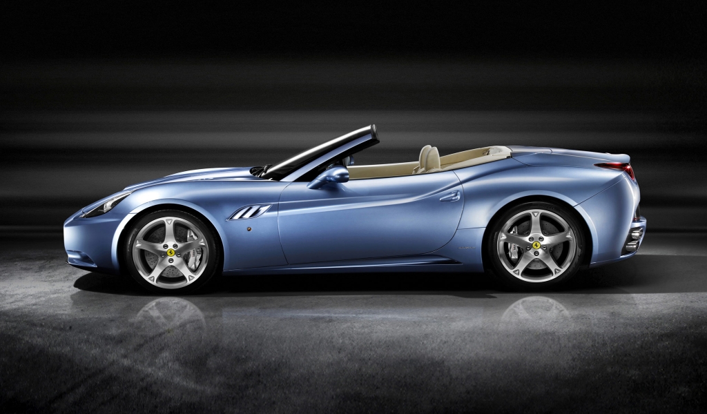 Ferrari California Blue  for 1024 x 600 widescreen resolution