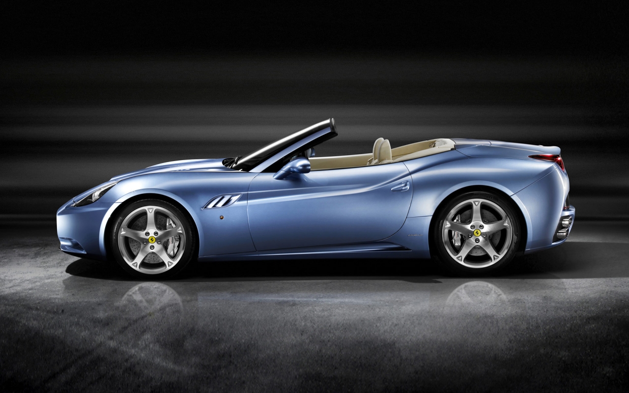 Ferrari California Blue  for 1280 x 800 widescreen resolution
