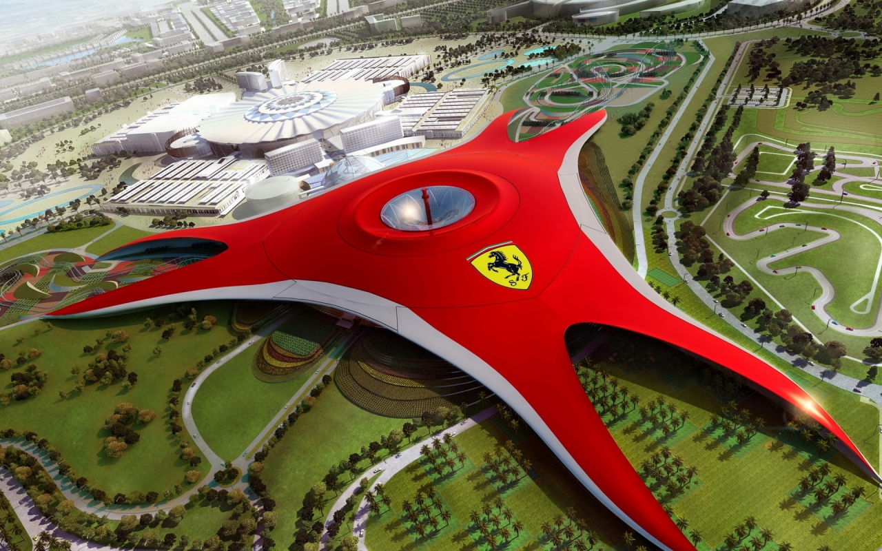 Ferrari Dubai for 1280 x 800 widescreen resolution