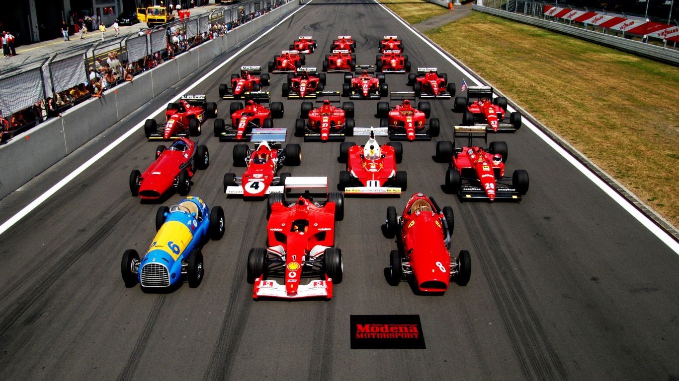 Ferrari Formula 1 Start for 1366 x 768 HDTV resolution