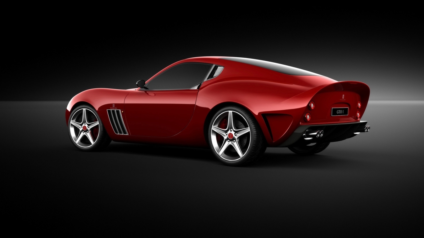 Ferrari Vandenbrink 599 GTO 2009 for 1366 x 768 HDTV resolution