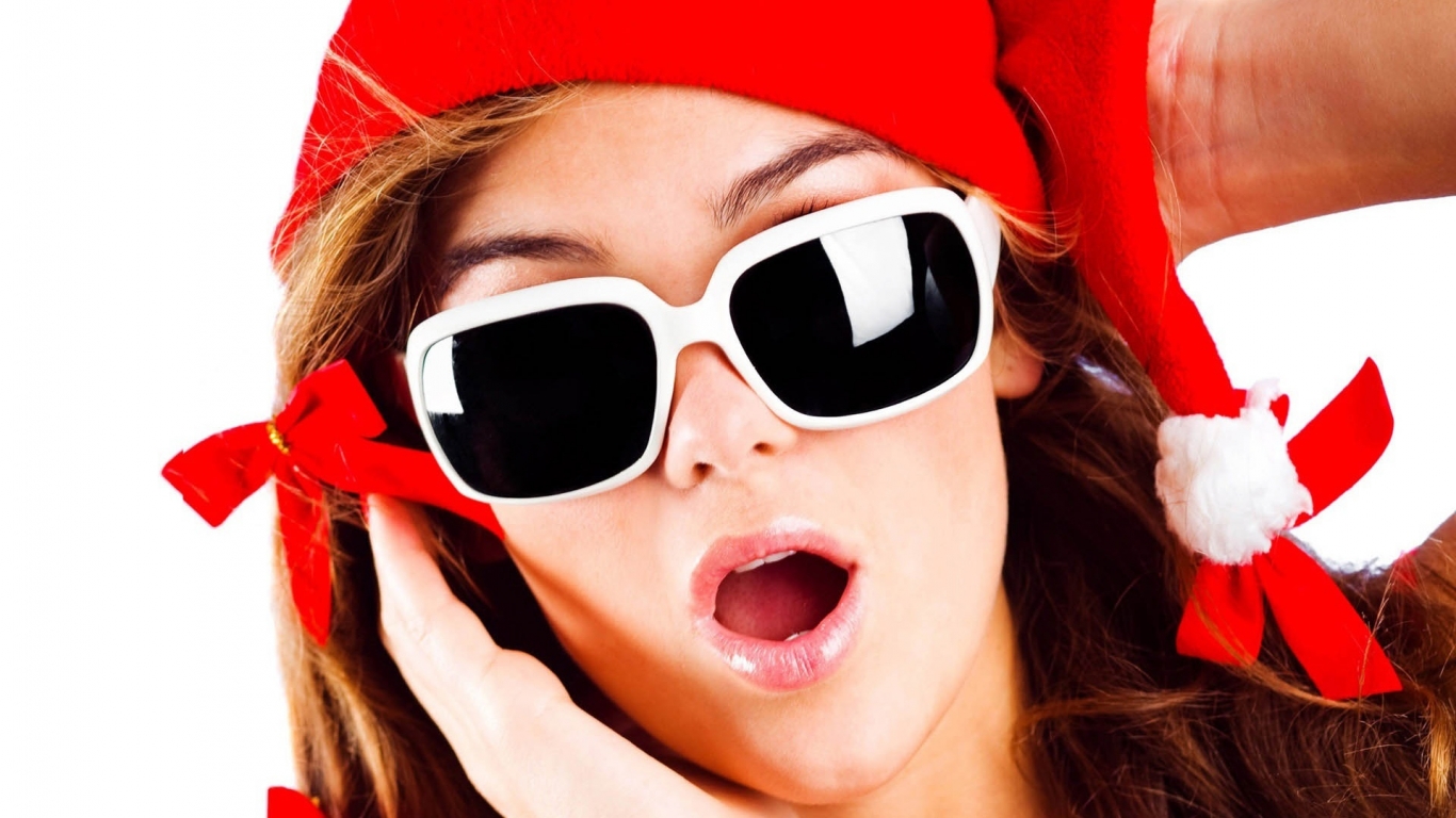 Festival Christmas Sunglasses for 1366 x 768 HDTV resolution