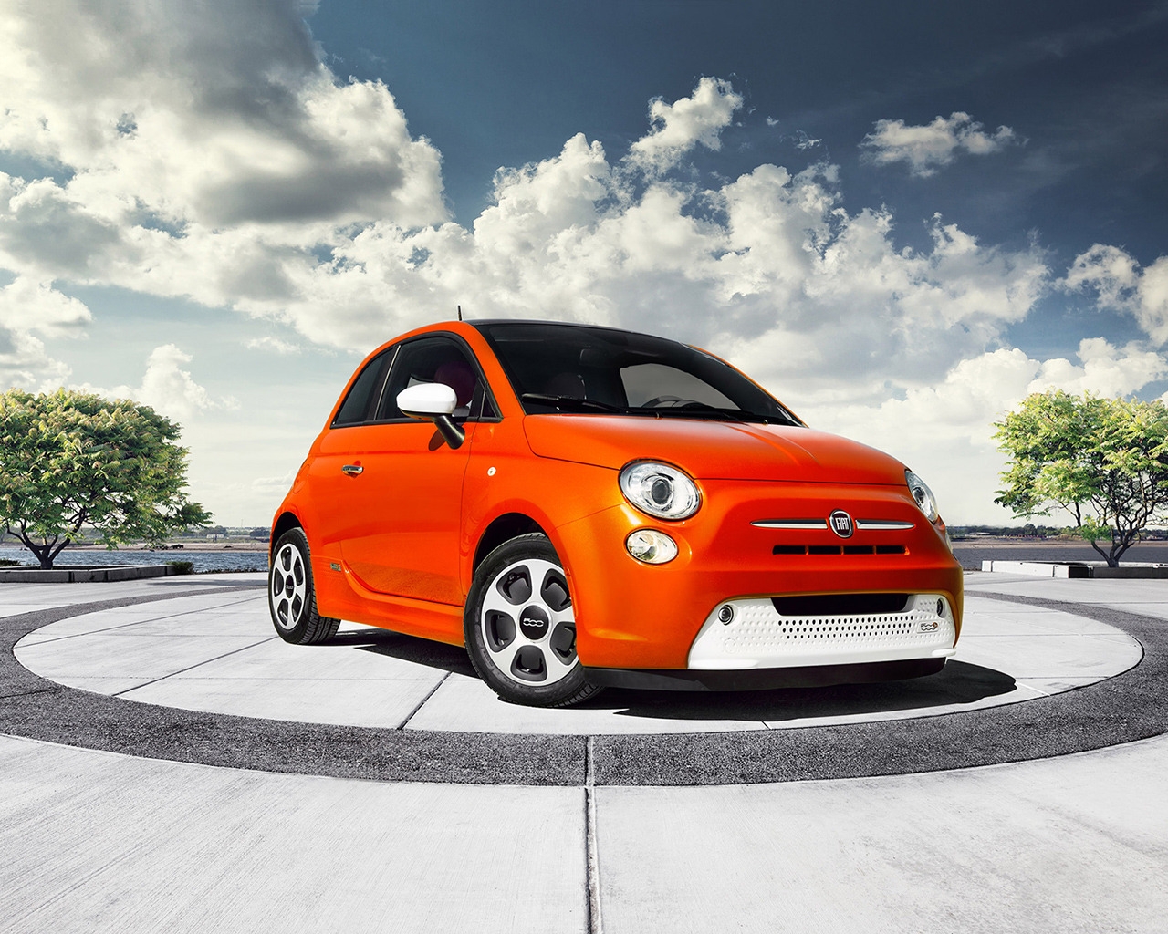 Fiat 500 2013 Edition for 1280 x 1024 resolution