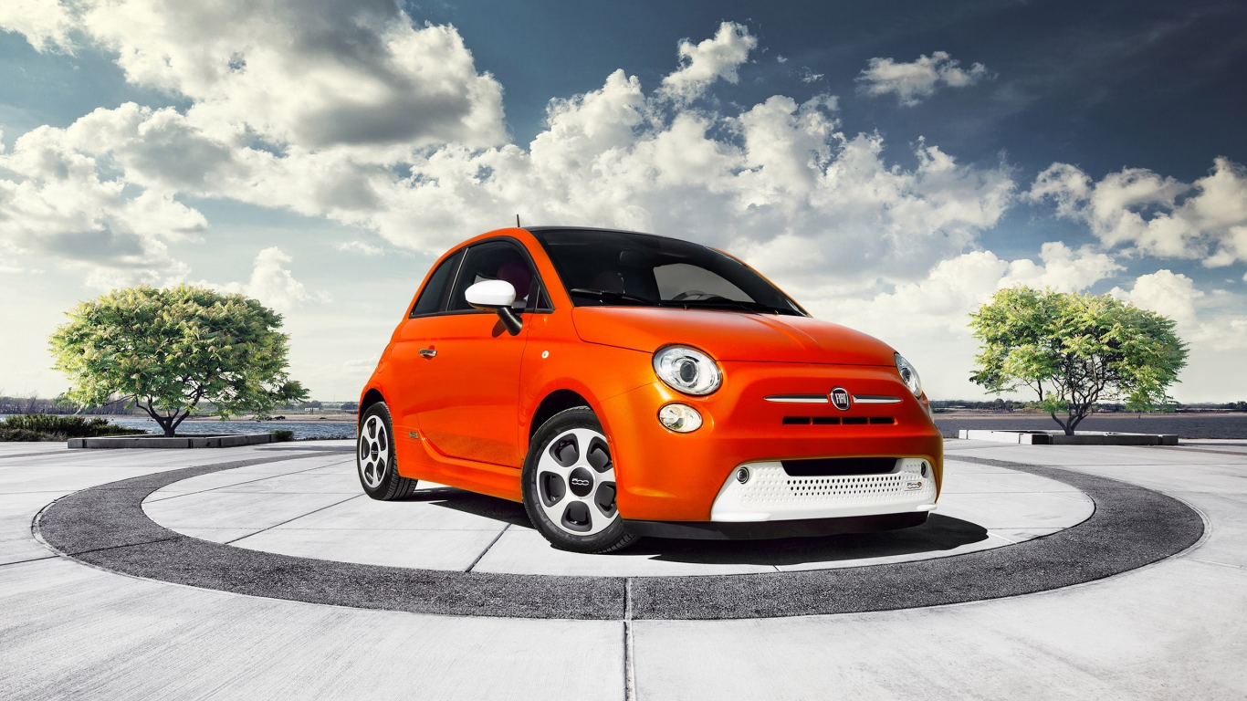Fiat 500 2013 Edition for 1366 x 768 HDTV resolution