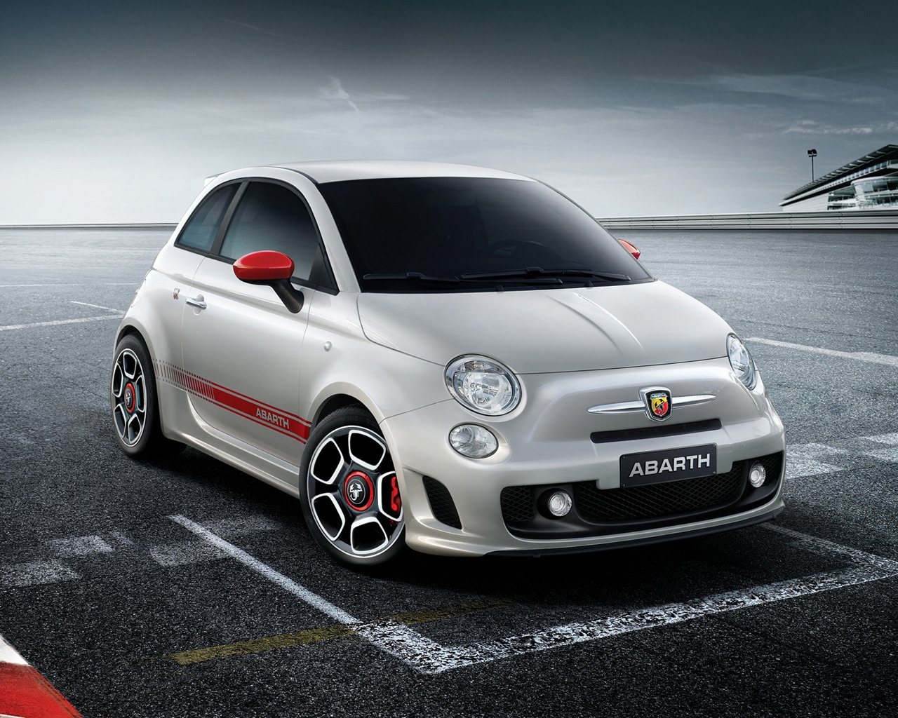Fiat 500 Abarth 2008 for 1280 x 1024 resolution