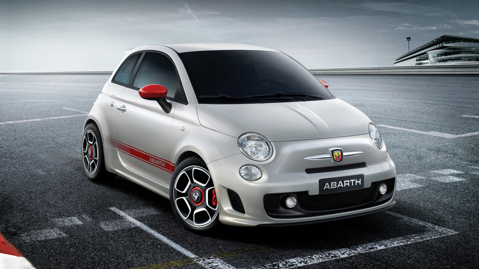Fiat 500 Abarth 2008 for 1536 x 864 HDTV resolution
