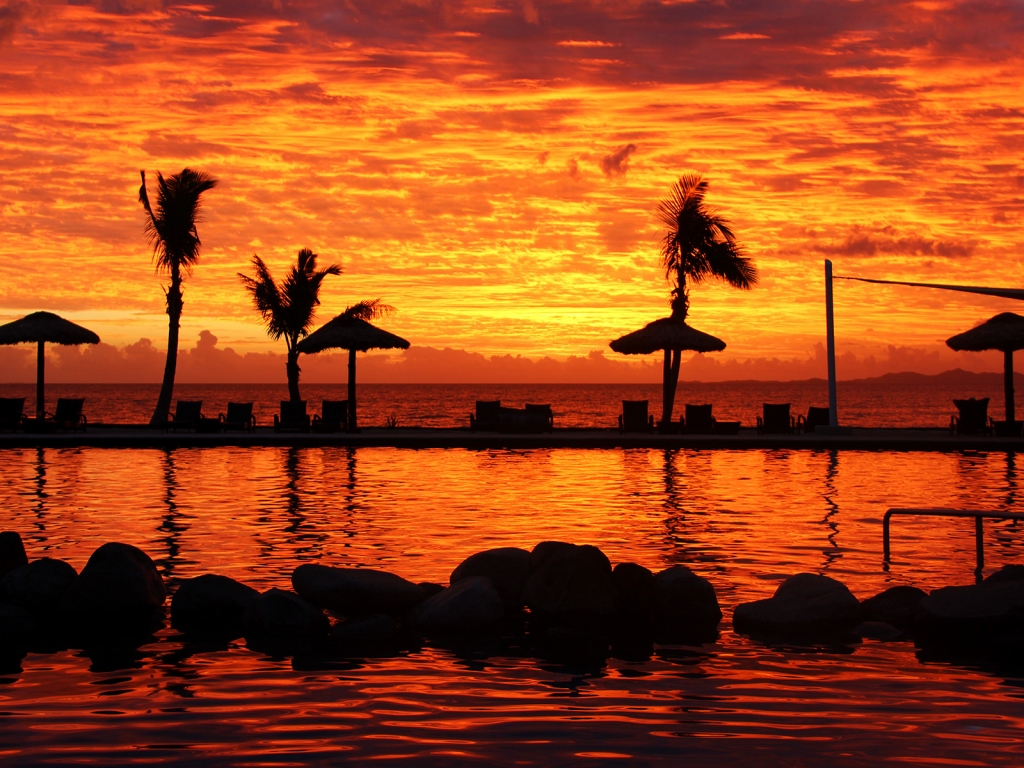 Fijian Sunset for 1024 x 768 resolution