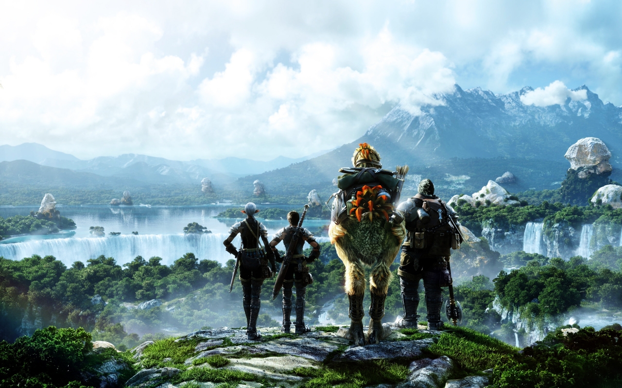 Final Fantasy Scene for 1280 x 800 widescreen resolution