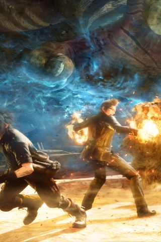 Final Fantasy V Battle for 320 x 480 iPhone resolution
