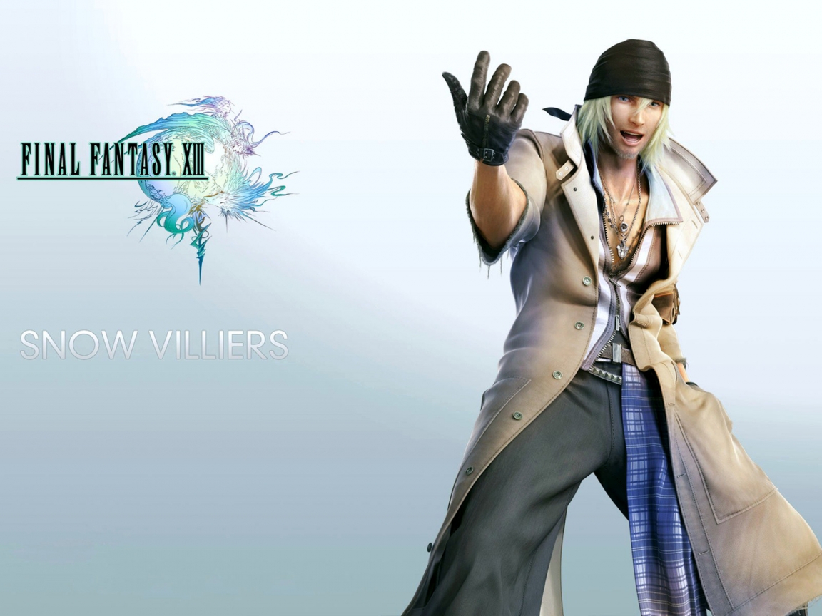 Final Fantasy XIII Snow Villiers for 1152 x 864 resolution