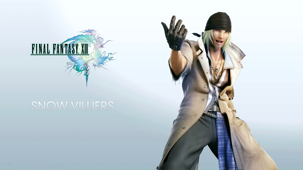 Final Fantasy XIII Snow Villiers for 1280 x 720 HDTV 720p resolution