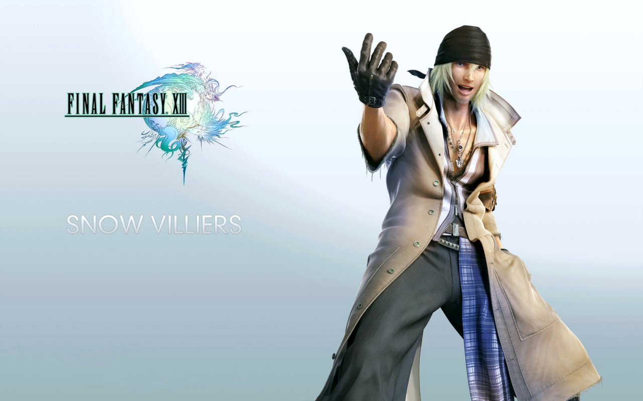 Final Fantasy XIII Snow Villiers for 1280 x 800 widescreen resolution