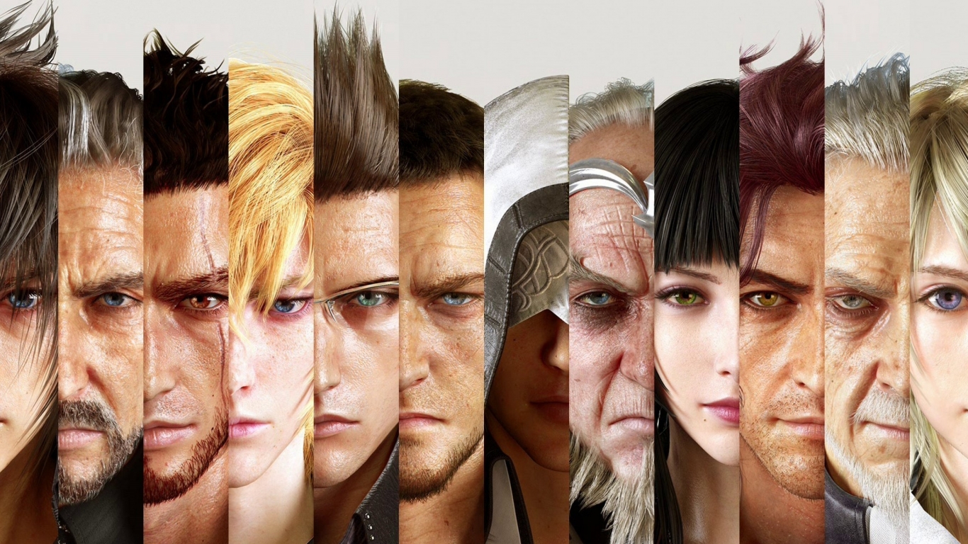 Final Fantasy XV Cast for 1366 x 768 HDTV resolution