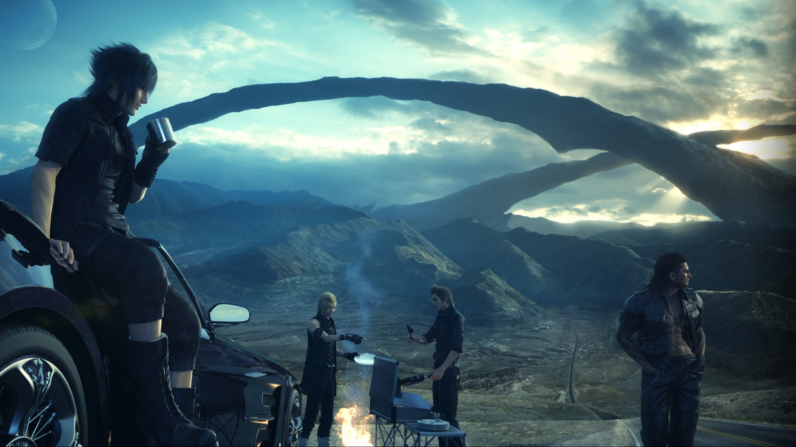 Final Fantasy XV Scene for 1600 x 900 HDTV resolution