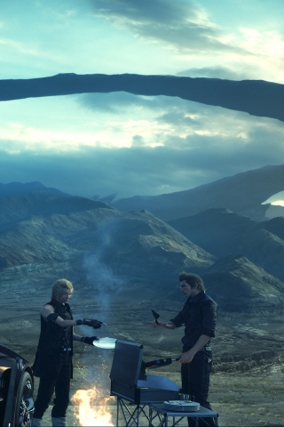 Final Fantasy XV Scene for 320 x 480 iPhone resolution