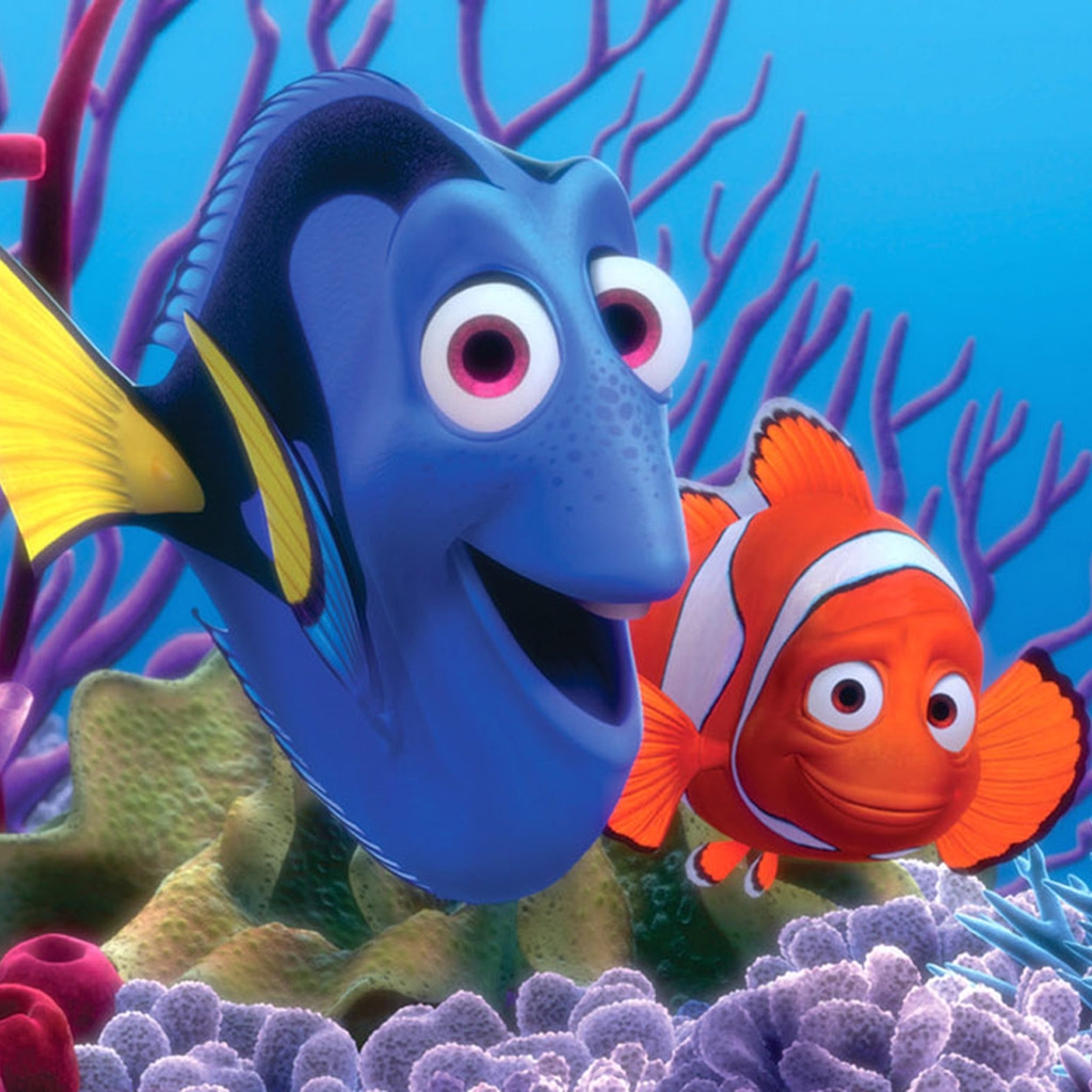 Finding Nemo Fishes for 1024 x 1024 iPad resolution
