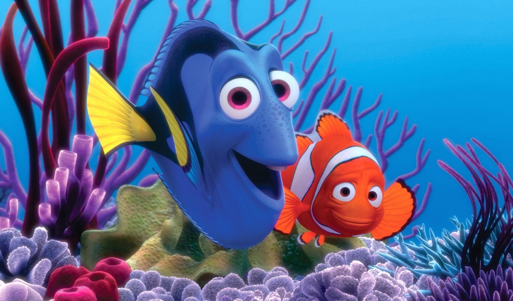 Finding Nemo Fishes for 1024 x 600 widescreen resolution