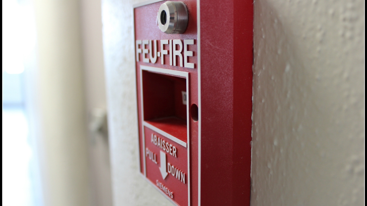 Fire Alarm for 1280 x 720 HDTV 720p resolution