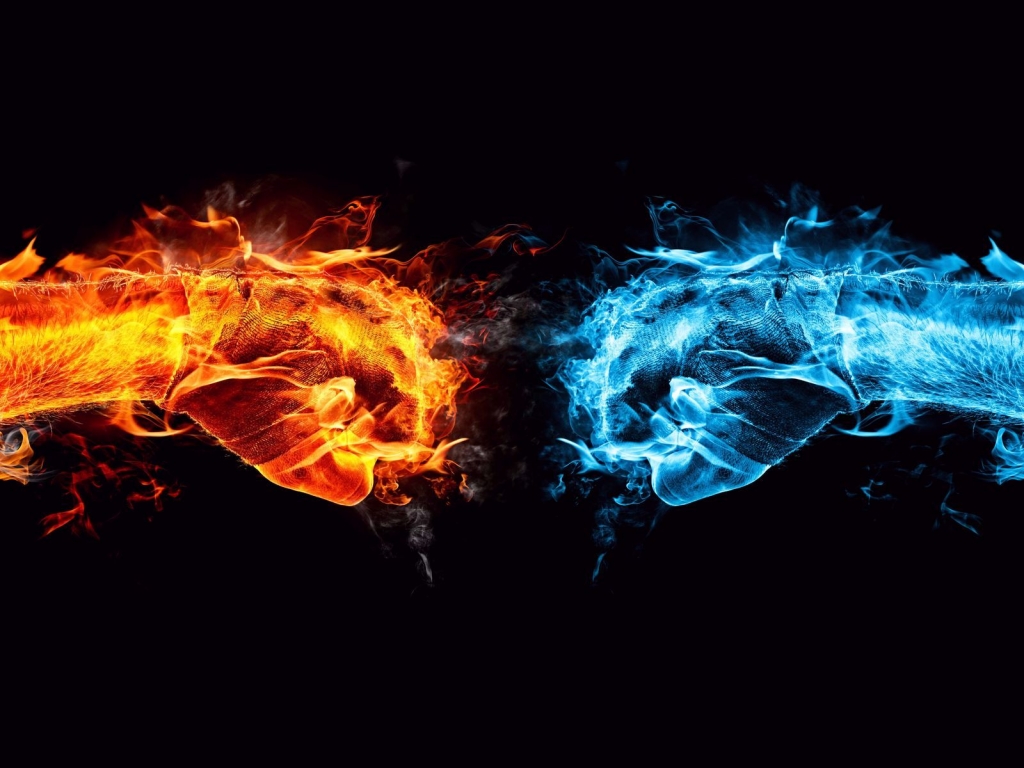 Fire and Ice Conflict for 1024 x 768 resolution